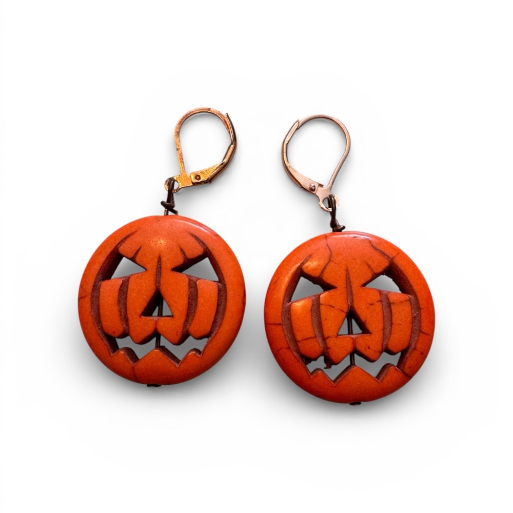 Halloween Pumpkin Dangle Earrings